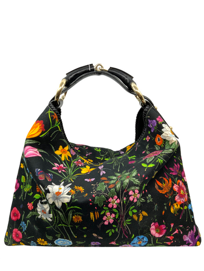 Gucci Horsebit Flora Canvas Large Hobo Bag-Replica Designer Handbag Store
