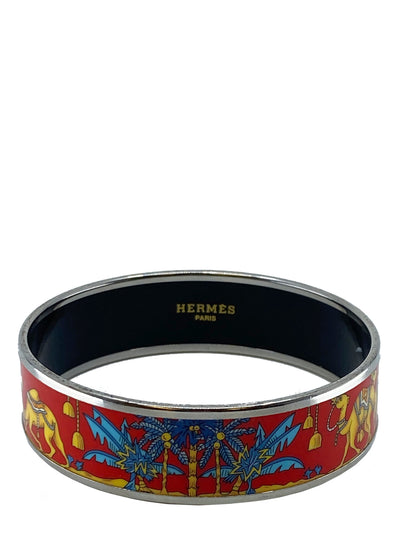 Hermes Red Blue and Gold Enamel Bracelet 65-Replica Designer Handbag Store
