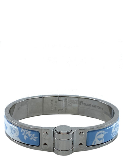 Hermes Tendresse Feline Printed Enamel Bracelet-Replica Designer Handbag Store
