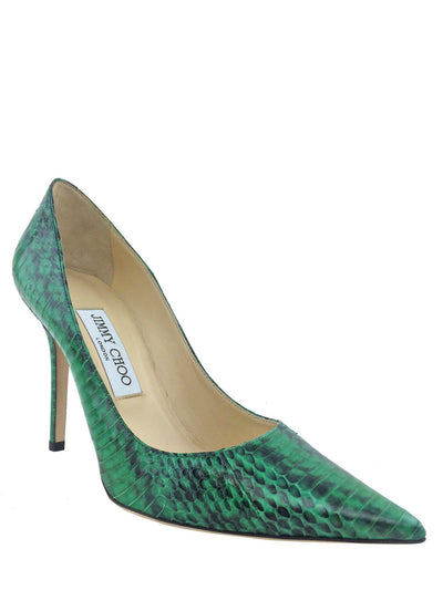 Jimmy Choo Anouk Snakeskin Pointed-Toe Pumps Size 7.5-Replica Designer Handbag Store
