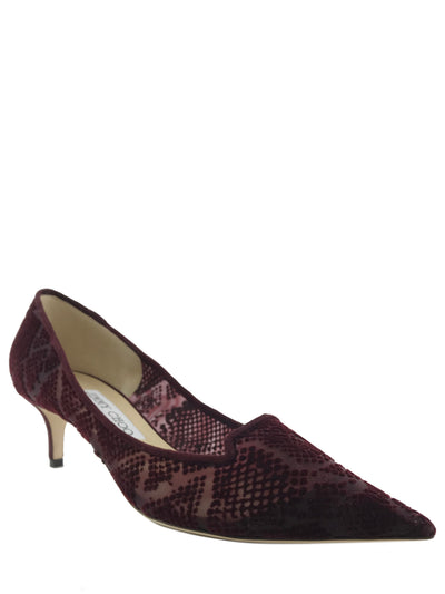 Jimmy Choo Velvet Burnout Pumps Size 7-Replica Designer Handbag Store
