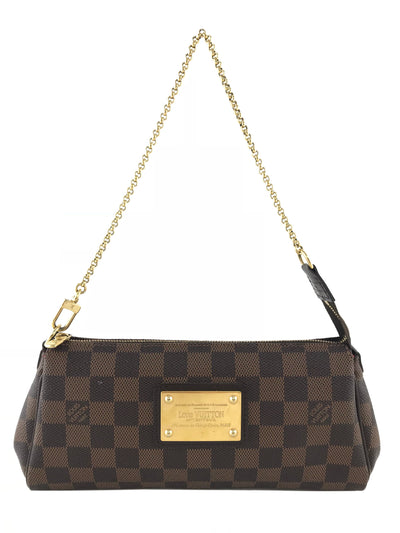 Louis Vuitton Damier Ebene Canvas Eva Clutch-Replica Designer Handbag Store
