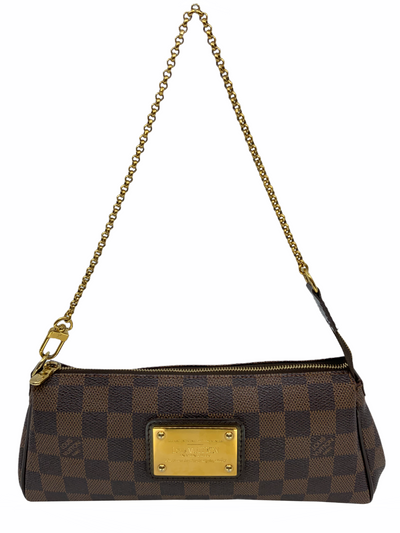 Louis Vuitton Damier Ebene Canvas Eva Clutch-Replica Designer Handbag Store
