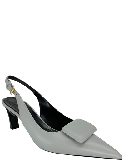 Marni Leather Slingback Point-Toe Pumps Size 9-Replica Designer Handbag Store
