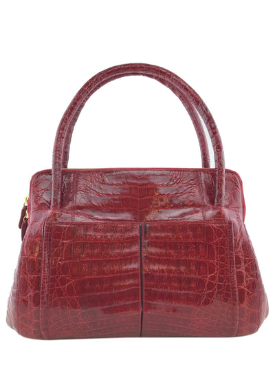 Nancy Gonzalez Crocodile Double Zip Tote Bag-Replica Designer Handbag Store
