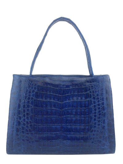 Nancy Gonzalez Wallis Medium Framed Crocodile Tote-Replica Designer Handbag Store
