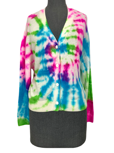 The Elder Statesman Tie Dye Cashmere Cardigan Size S-Replica Designer Handbag Store
