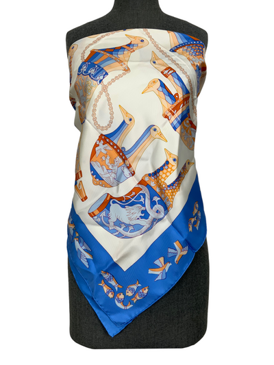 HERMES Rhytons Silk Scarf 90-Replica Designer Handbag Store
