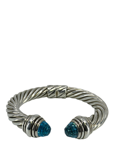 DAVID YURMAN Cable Classics 10mm Bracelet with Blue Topaz-Replica Designer Handbag Store
