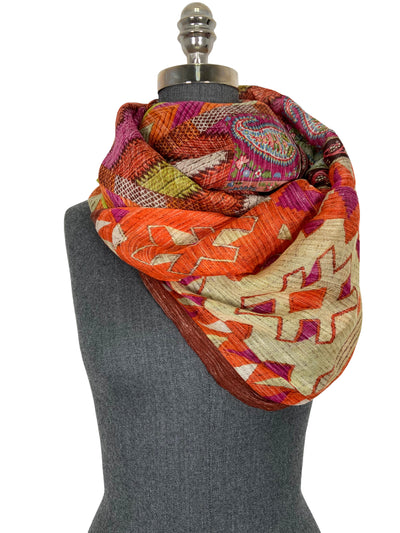 ETRO Paisley Geometric Printed Oblong Scarf-Replica Designer Handbag Store
