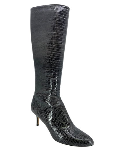 Jimmy Choo Snakeskin Knee-High Boots Size 11-Replica Designer Handbag Store
