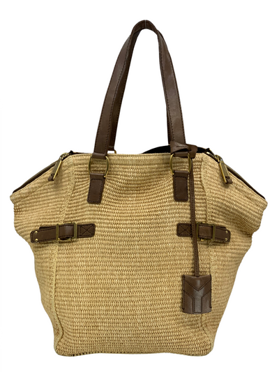 Yves Saint Laurent Raffia Downtown Straw Tote Bag-Replica Designer Handbag Store
