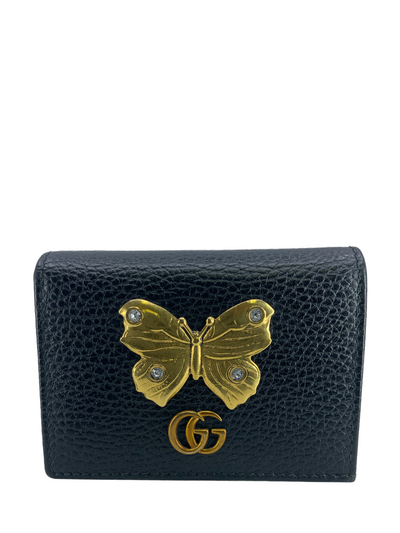 GUCCI Leather GG Marmont Butterfly Compact Wallet-Replica Designer Handbag Store
