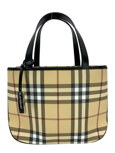 Burberry Nova Check Canvas Small Tote Bag-Replica Designer Handbag Store
