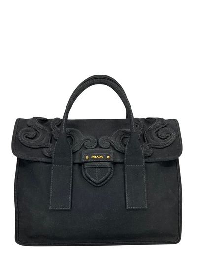 PRADA Canapa Pattina Large Shopping Bag-Replica Designer Handbag Store
