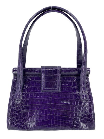 Nancy Gonzalez Crocodile Top Handle Bag-Replica Designer Handbag Store
