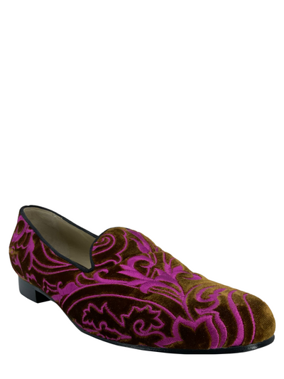 ETRO Printed Velvet Loafers Size 8.5-Replica Designer Handbag Store
