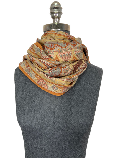 ETRO Paisley Printed Fringe Oblong Scarf-Replica Designer Handbag Store
