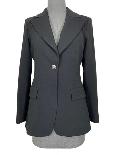 CHANEL 08A Classic Wool Blazer Jacket with Lion Button Size M-Replica Designer Handbag Store
