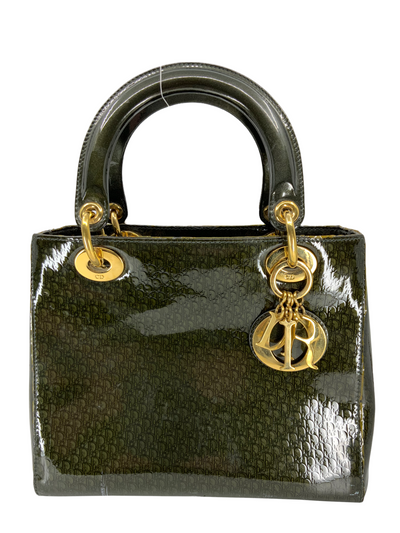 Christian Dior Monogram Patent Leather Lady Dior Bag-Replica Designer Handbag Store
