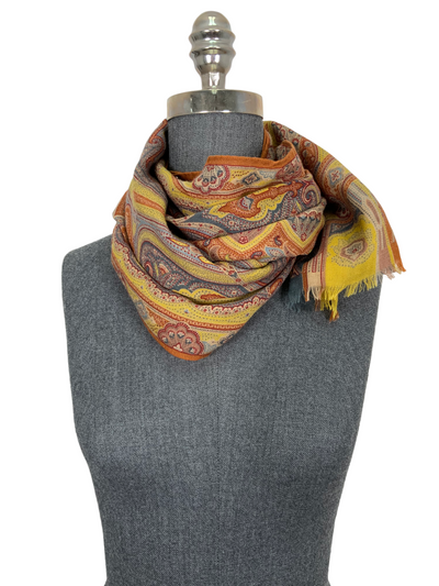 ETRO Paisley Print Fringe Oblong Scarf-Replica Designer Handbag Store
