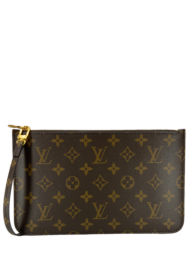 LOUIS VUITTON Monogram Teddy Neverfull MM Pochette Wristlet NEW-Replica Designer Handbag Store
