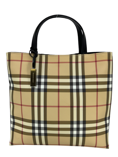 Burberry Haymarket Check Coated Canvas Medium Tote-Replica Designer Handbag Store
