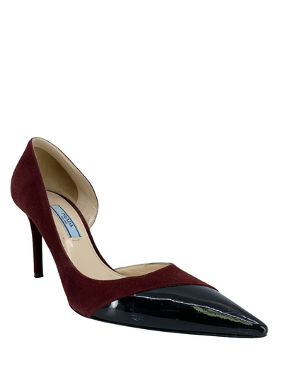 Prada Suede and Patent Leather Half d
Orsay Pumps Size 6.5-Replica Designer Handbag Store
