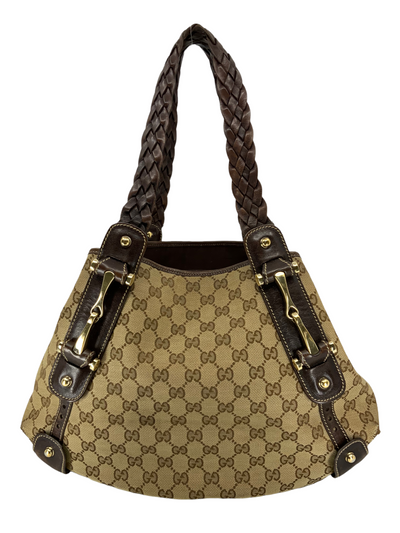 GUCCI Monogram Canvas Pelham Hobo-Replica Designer Handbag Store
