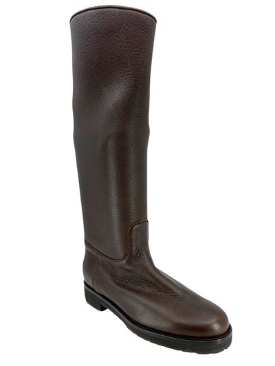 Loro Piana Leather Knee-High Sauvanne Boots Size 8.5-Replica Designer Handbag Store
