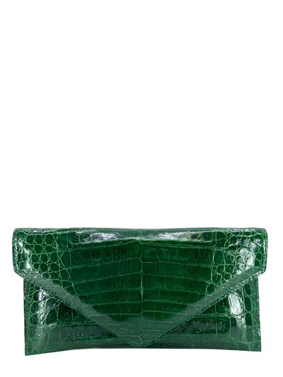 Judith Leiber Crocodile Envelope Clutch-Replica Designer Handbag Store
