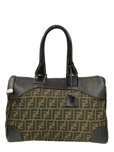 FENDI Zucca Canvas and Leather Small Duffel Bag-Replica Designer Handbag Store
