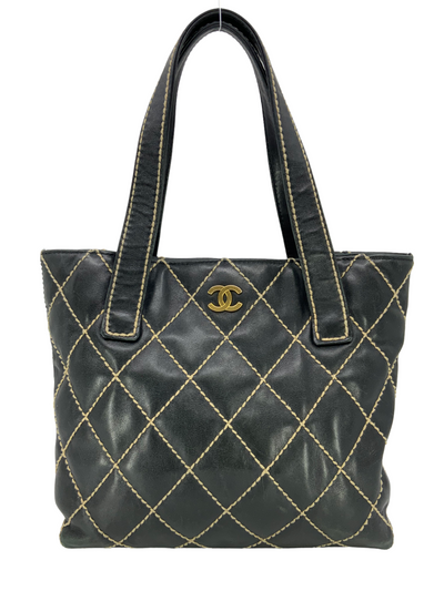 CHANEL Wild Stitch Quilted Leather Small Surpique Tote Bag-Replica Designer Handbag Store
