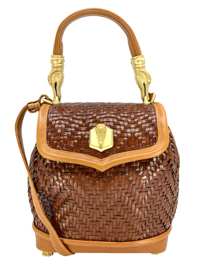 Barry Kieselstein-Cord Woven Leather Alligator Trophy Bag-Replica Designer Handbag Store
