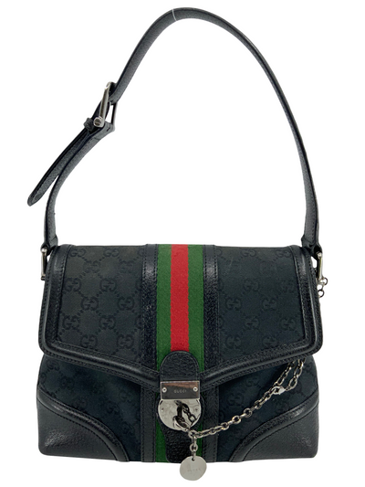 Gucci GG Canvas Small Treasure Flap Shoulder Bag-Replica Designer Handbag Store
