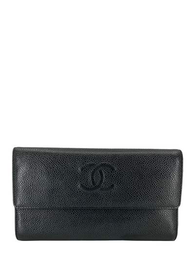 CHANEL Timeless CC Long Caviar Snap Wallet-Replica Designer Handbag Store
