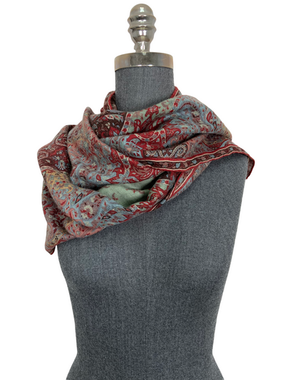 ETRO Paisley Fringe Trim Oblong Scarf-Replica Designer Handbag Store
