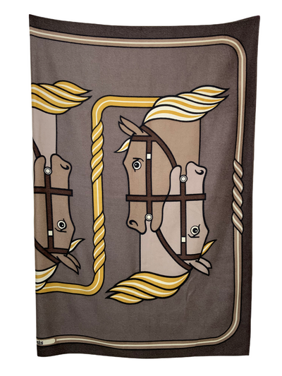 Hermes Limited Edition Quadridge Cashmere Throw Blanket-Replica Designer Handbag Store
