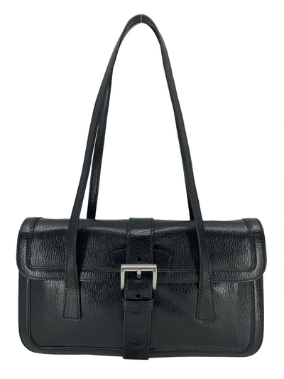 Prada Leather Buckled Flap Shoulder Bag-Replica Designer Handbag Store
