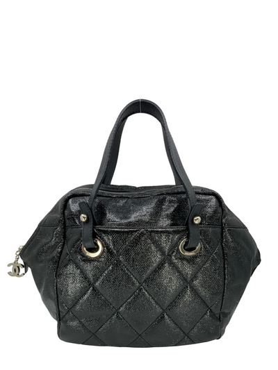 CHANEL Quilted Coated Leather Large Bowling Bag-Replica Designer Handbag Store
