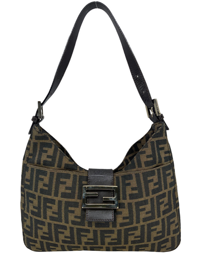 Fendi Vintage Zucca Canvas Shoulder Bag-Replica Designer Handbag Store
