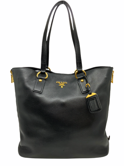 Prada Vitello Daino Leather Side Zip Tote-Replica Designer Handbag Store
