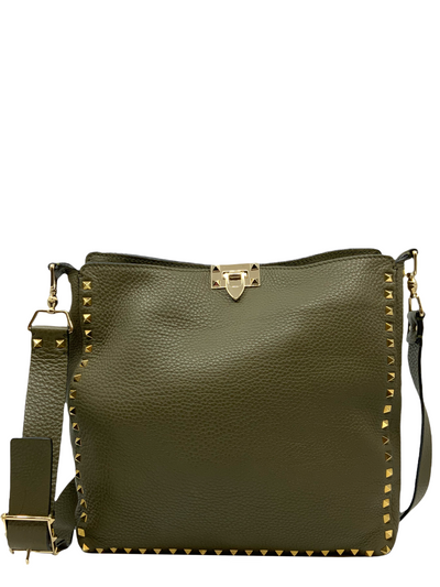 Valentino Rockstud Hobo Messenger Bag-Replica Designer Handbag Store
