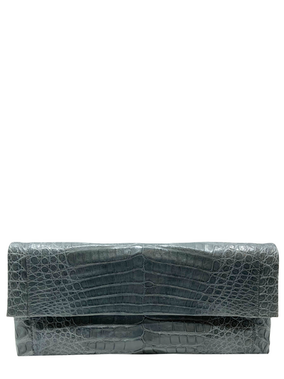 Nancy Gonzalez Gotham Crocodile Flap Clutch-Replica Designer Handbag Store
