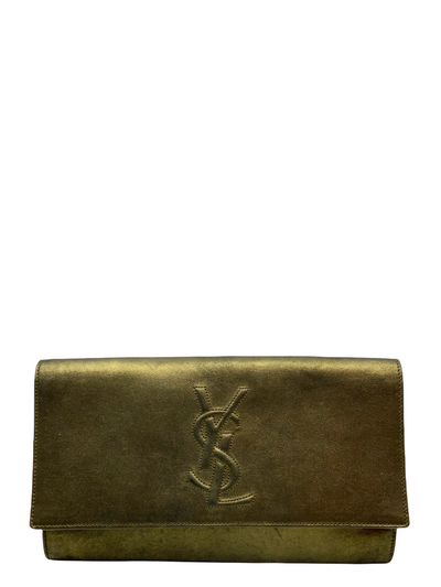 Yves Saint Laurent Calfskin Monogram Large Belle De Jour Clutch-Replica Designer Handbag Store
