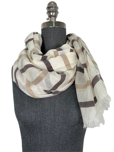 Loro Piana Striped Oblong Scarf NEW-Replica Designer Handbag Store
