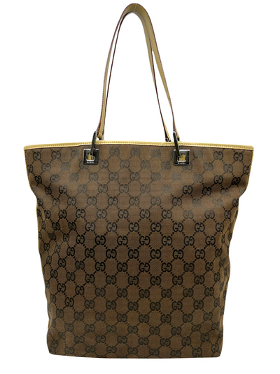 Gucci Vintage Monogram Canvas Tote Bag-Replica Designer Handbag Store
