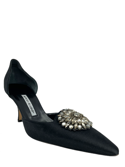 Manolo Blahnik Embellished Satin d
Orsay Pumps Size 10.5-Replica Designer Handbag Store
