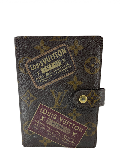 Louis Vuitton Limited Edition Monogram Labels Agenda-Replica Designer Handbag Store
