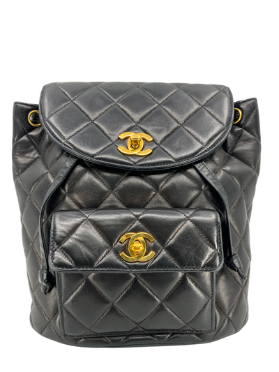 CHANEL Vintage Quilted Lambskin Medium Duma Backpack-Replica Designer Handbag Store
